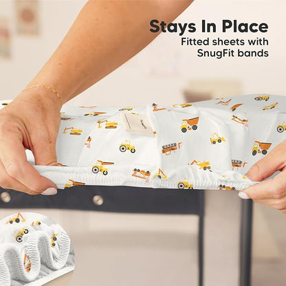 2-Pack Mini Crib Sheets Fitted - Image 6