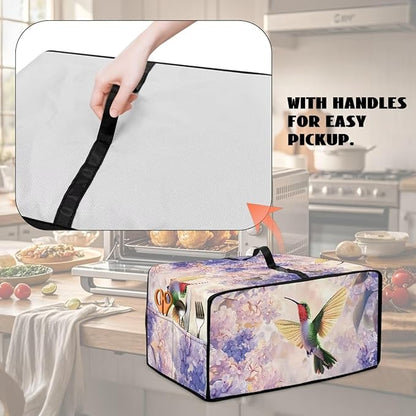 Hummingbird Hydrangea Floral Print Dust Cover - Image 5