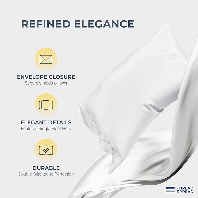 THREAD SPREAD 100% Egyptian Cotton Split King Sheets Sets - Image 4