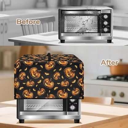 Microwave Oven Dust Cover, Halloween Pumpkin Protective Dust Cover - Image 4