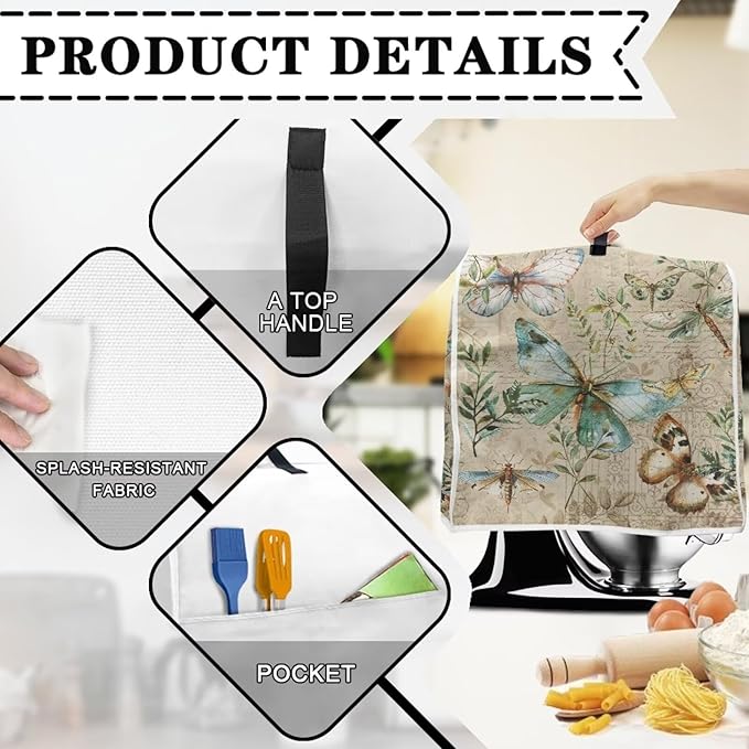 Butterfly Mixer Covers for Stand Mixers 6-8 Quart Vintage Stand Mixer Cover for - Image 3