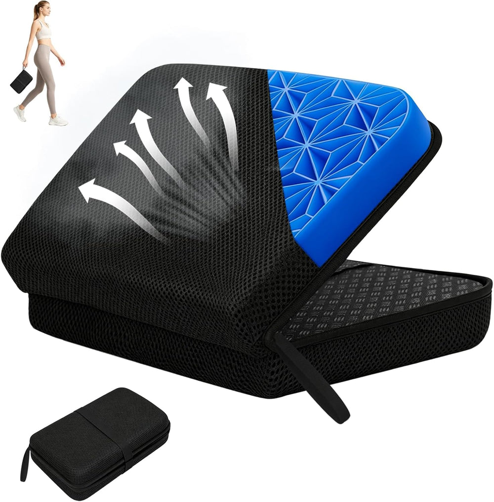 Honeycomb Gel Foldable Portable Seat Cushion for Airplane Travel Stadium
