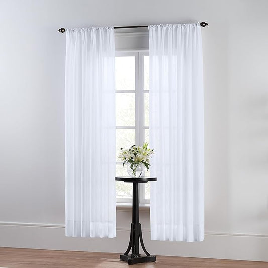 SmartSheer Thermoregulating Semi-Sheer Curtains – Energy-Saving Privacy Panels by SmartSheer