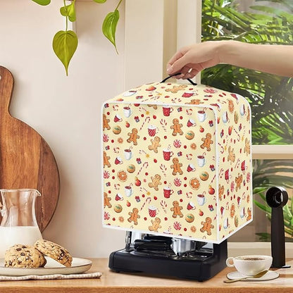Christmas Coffee Maker Cover Dust Resistant Small Kitchen Appliance Protector - Image 4
