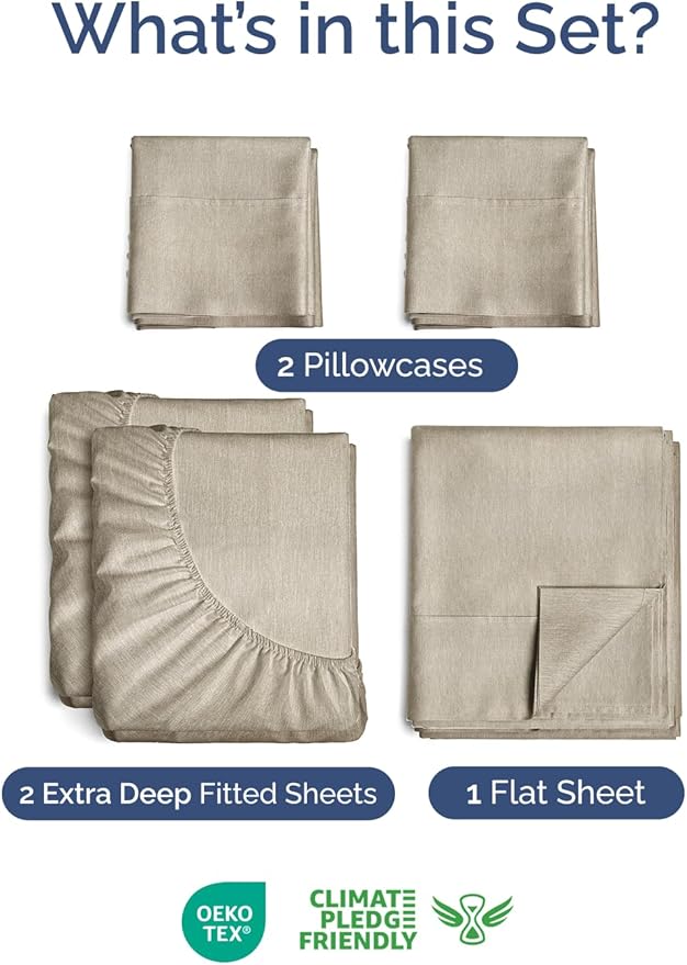 Extra Deep Pocket Split King Sheets - Image 2