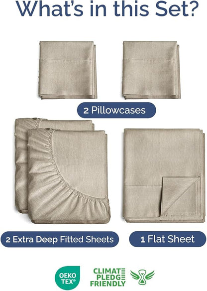 Extra Deep Pocket Split King Sheets - Image 2