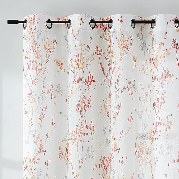 Treatmentex White Semi Sheers Curtains - Image 7