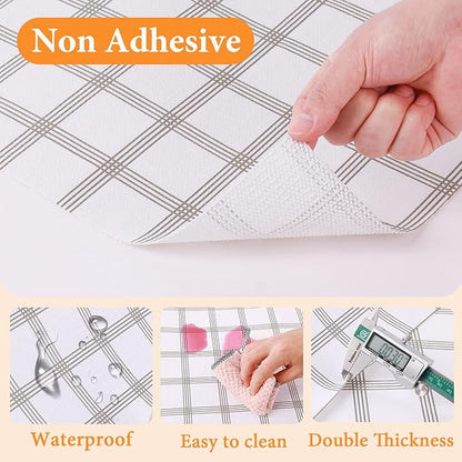 Shelf Liner for Kitchen Cabinets Non Adhesive Drawer Liner Non-Slip Thickened - Image 2