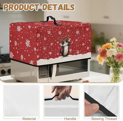 Microwave Oven Dust Cover, Christmas Cat Dust-Proof Microwave Toaster Oven - Image 7