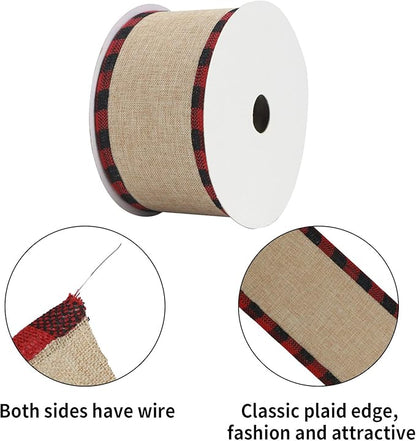MEEDEE Burlap Ribbon 2.5 Inch x 10 Yards - Image 4
