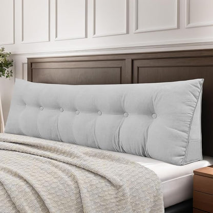 Headboard Pillow King, Large Triangular Wedge Headboard Pillow by DANGHOOGYFurnitureCushions