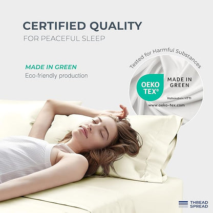 THREAD SPREAD 100% Egyptian Cotton King Size Sheets Set - Image 6
