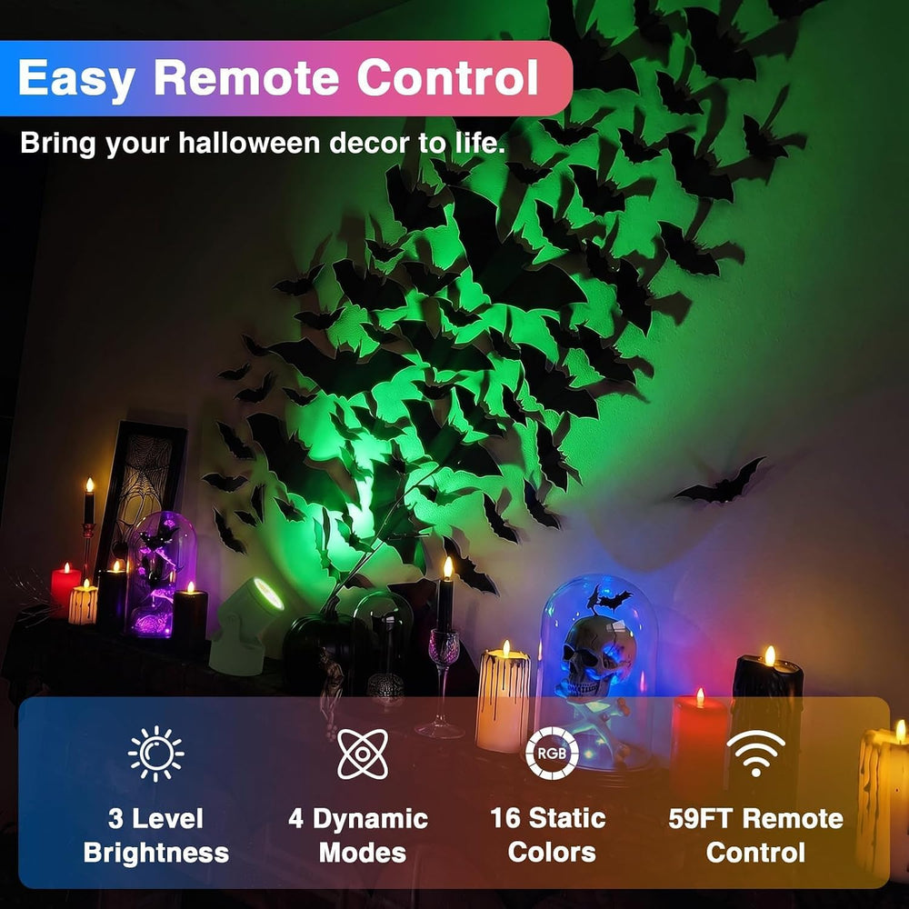 URTOM 4 Pack 6W RGBW Uplighting Indoor Color Changing Up Lights Indoor with R...