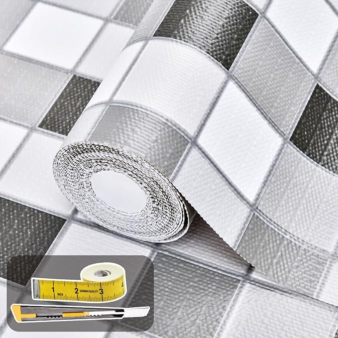 Drawer and Shelf Liner for Kitchen Cabinet: 12 in X 30 Ft Non Slip Waterproof by Kimhan