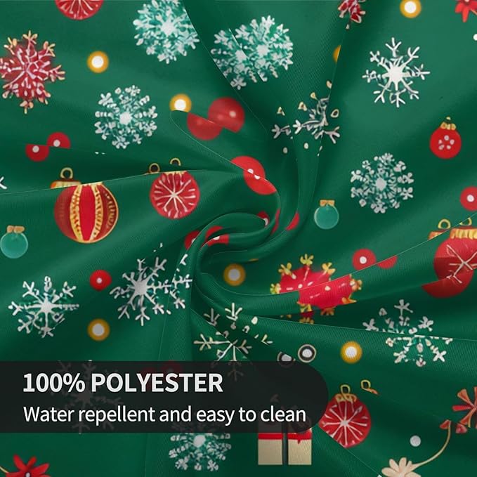 Merry Christmas Round Tablecloth 60 Inch, Decorations Round Table Cloth - Image 6