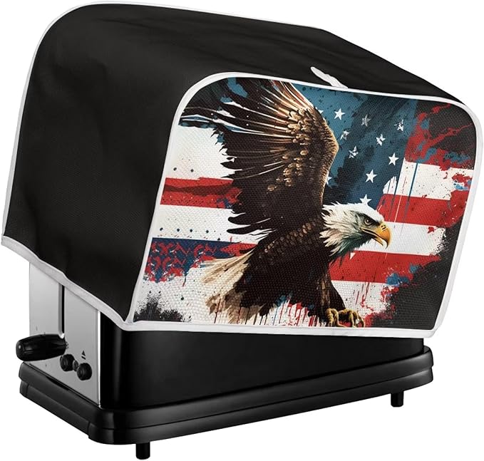ZFRXIGN Bald Eagle Toaster Cover 2 Slice Wide Slot Small Appliance Covers - Image 5