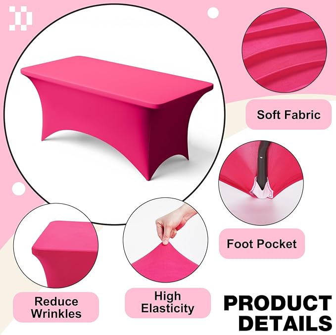 Trlyc 1 Pack 4FT Spandex Table Cloth - Image 3