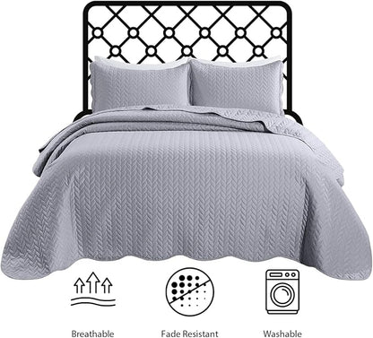 IR Imperial Rooms California King Quilt Bedding Set Size + 2 Pillow Shams - Image 2