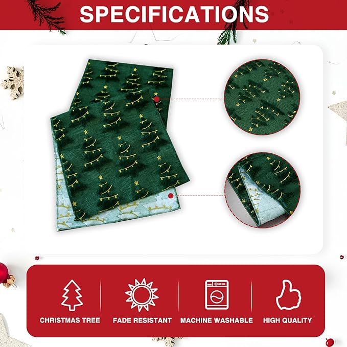 IVAPUPU Christmas Table Runner for Winter Holiday - Image 5