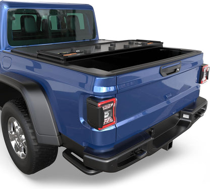 kuiperauto hard tri fold truck bed tonneau cover, main product view