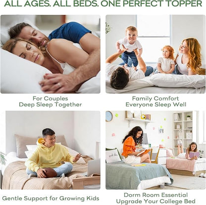 OLANLY Full Mattress Topper – Viscose Made from Bamboo, Cooling Soft Full - Image 7
