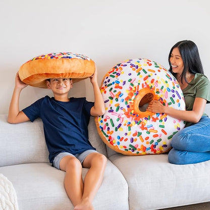 31" 3D Sprinkle Donut Throw Pillow - Image 5