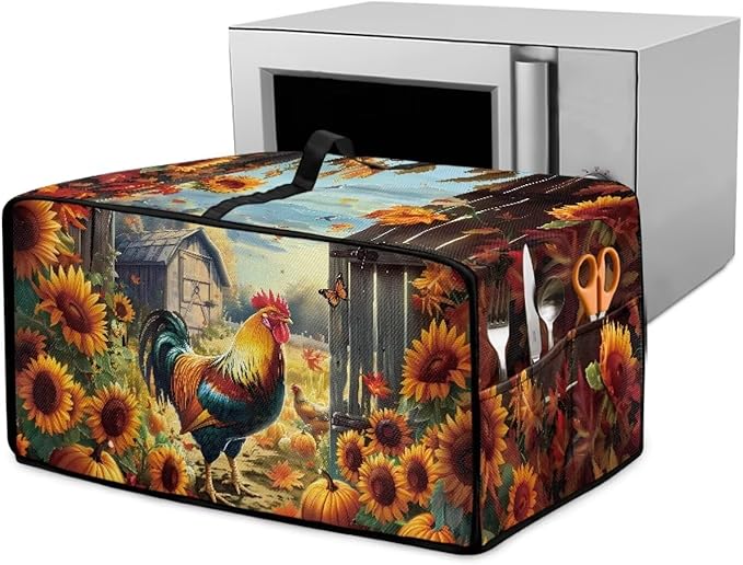 Toaster Oven Dust Cover Dustproof Smart Oven Air Fryer Microwave Cover by Garucesta