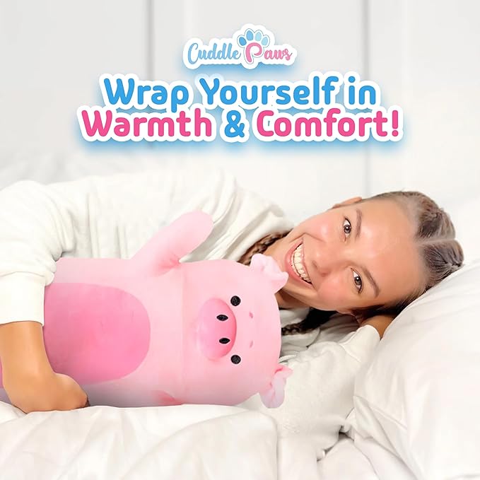 Big Pig Plush Body Pillow for Kids | Long Stuffed Animal Cuddle Pillow | Soft - Image 5