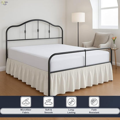 Cottington Lane Ruffled Bed Skirt Twin Size - Image 3