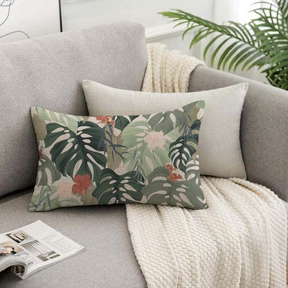 TKS MITLAN Hibiscus Flowers Pillow Covers 12 x 20 Inch Tropical Plants - Image 7