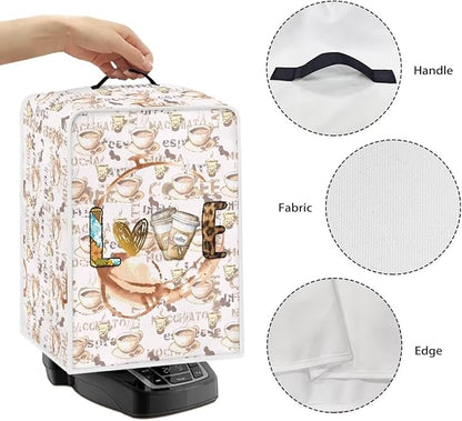 Mumeson Love Coffee Coffee Maker Covers Dust Resistant Home Kitchen Decor - Image 5