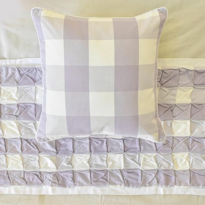 The HomeCentric King/Queen/Twin Lavender Decorative Bed Runner King 90"x18" Bed - Image 2