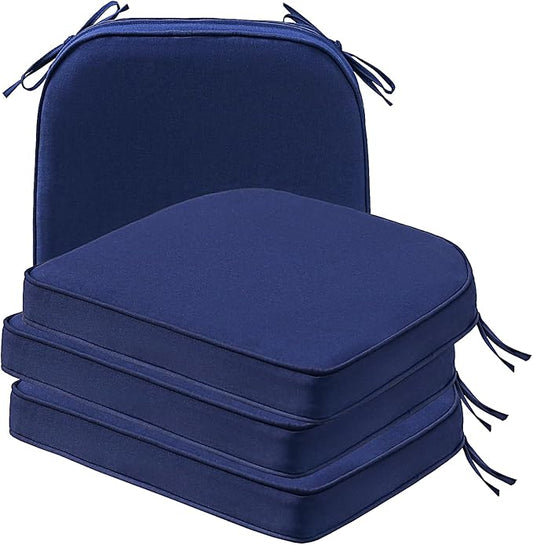 Round Corner Seat Cushions, Indoor Outdoor Water Repellent Universal Chair Pads by Unimatta