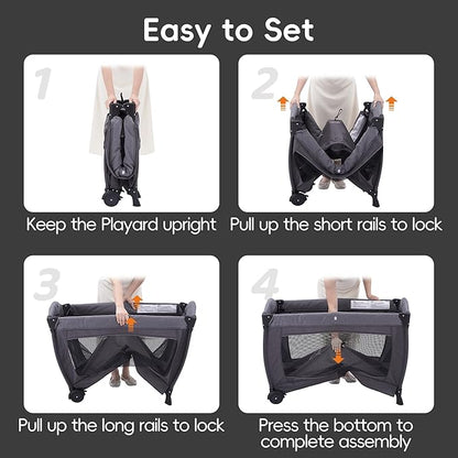 Pamo Babe Portable Playpen Foldable Playard - Image 3