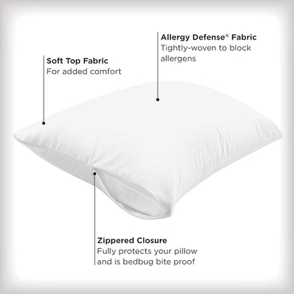 Set of 2 Standard/Queen AllerEase Pillow Protectors - Image 2