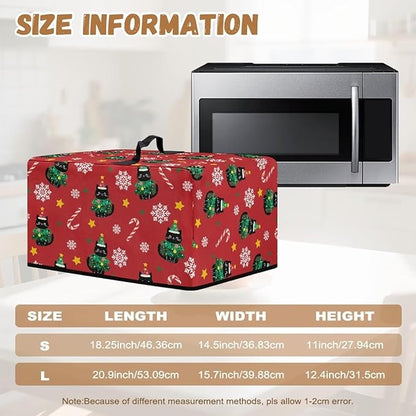 Microwave Ovens Dust Cover, Christmas Cat Polyester Waterproof Countertop - Image 6