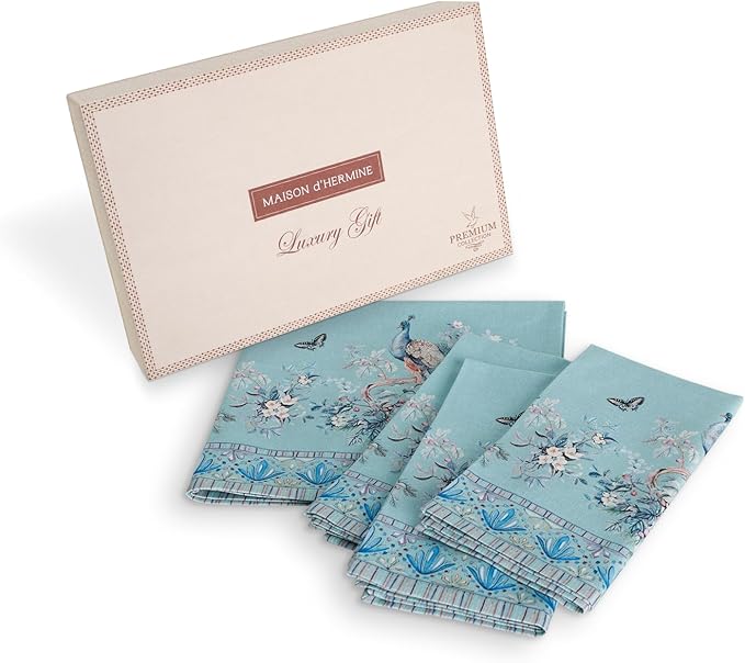 Maison d' Hermine Napkin 100% Combed Cotton Premium Set of 4 Decorative by MaisondHermine