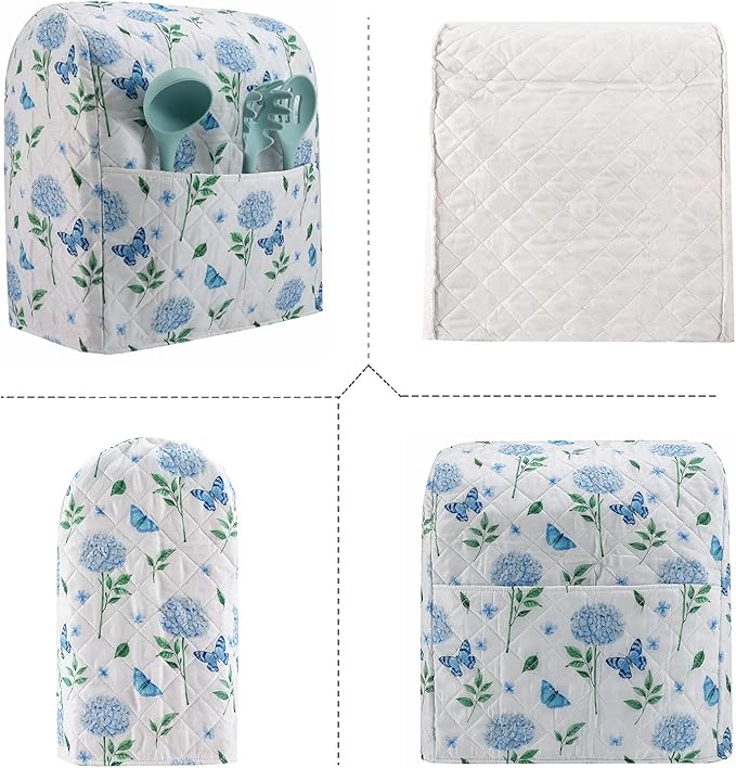 Stand Mixer Cover, Hydrangea Kitchen Mixer Cover Compatible - Image 4