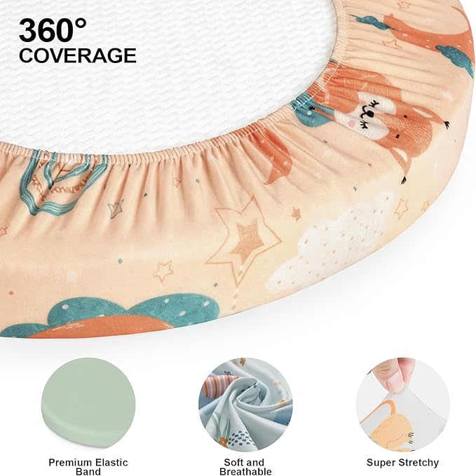 Baby Bassinet Sheets for Baby Boy Girls, Baby Delight, Angelbliss - Image 5