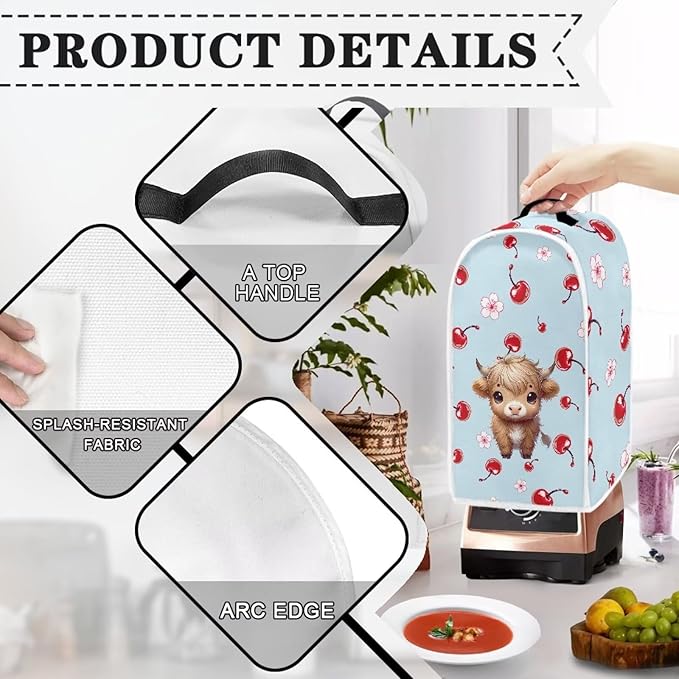Blender Covers For Kitchen Food Processor Cover Blender Cover Dust Cover Print - Image 4
