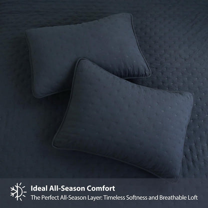 roaringwild oversized king quilt sets with pillow shams, side view
