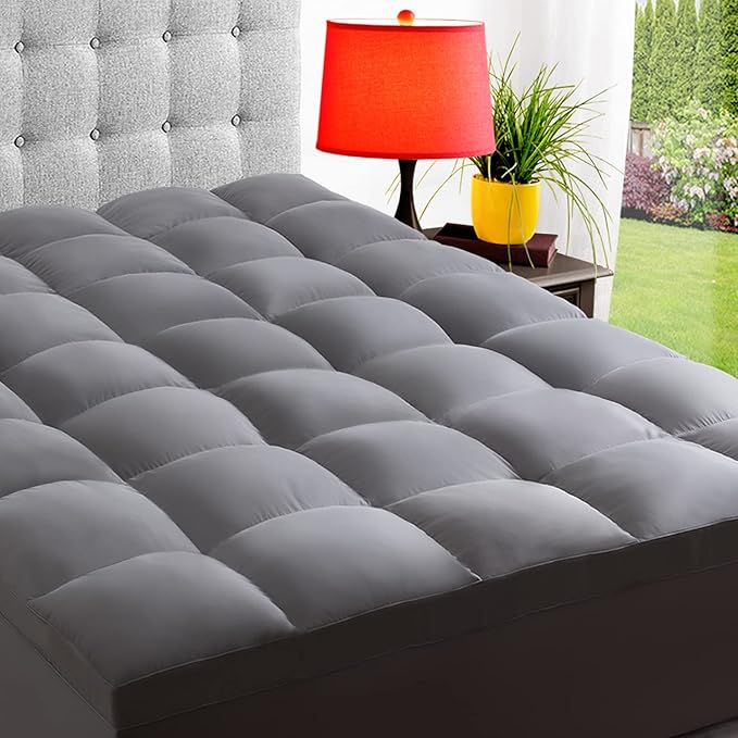 ELEMUSE Twin Grey Mattress Topper by ELEMUSE