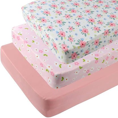 Onacosht Pack n Play Sheets 3 Pack Fitted by Onacosht