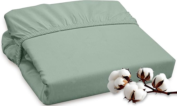 ROYALE LINENS 300 Thread Count 100% Long Staple Combed Cotton Fitted Sheet King by ROYALELINENS