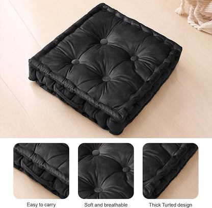 Square Floor Pillows, Large Floor Cushion - Image 2