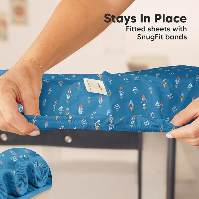 2-Pack Mini Crib Sheets Fitted - Image 6