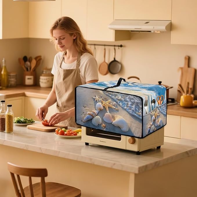 Air Fryer Toaster Oven Cover, Dust-Proof Small Kitchen Appliance Cover - Image 3