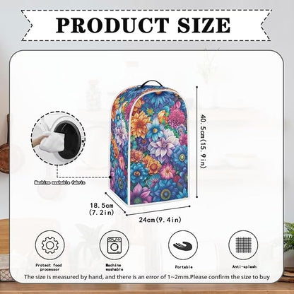 Bright Blossoms Kitchen Blender Cover Toaster Cover Boho Mandala Floral 4 Slice - Image 4