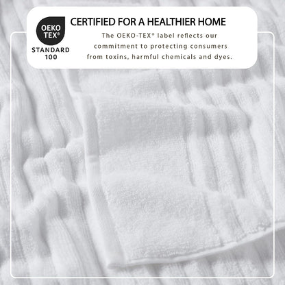 great bay home bath towel set - 100% shown in use