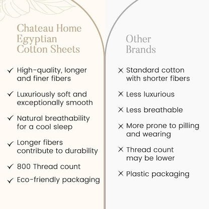 100% Cotton Sheets For King Size Bed, 800 Thread Count Breathable Bed Sheets - Image 7